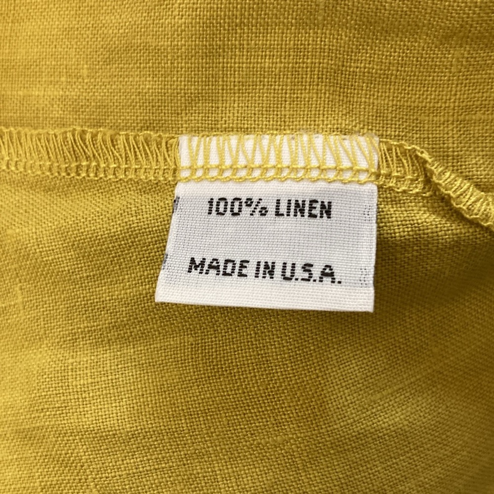 BRYN WALKER Frida Light Linen Bell-Sleeve Top in Chartreuse - Picture 7 of 16